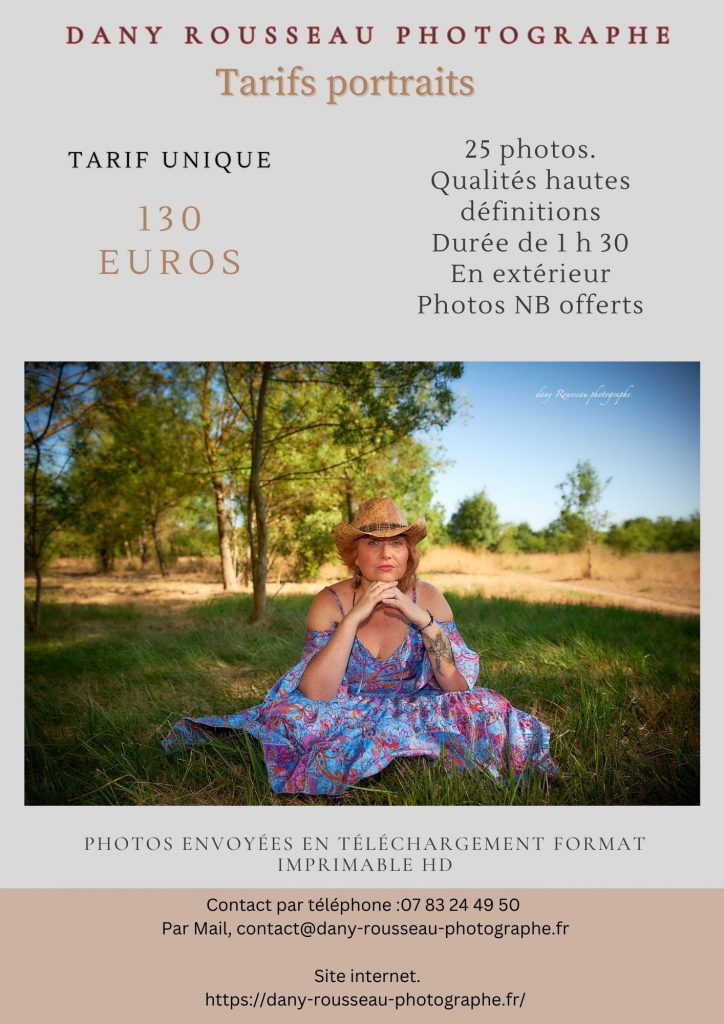 Tarifs portraits